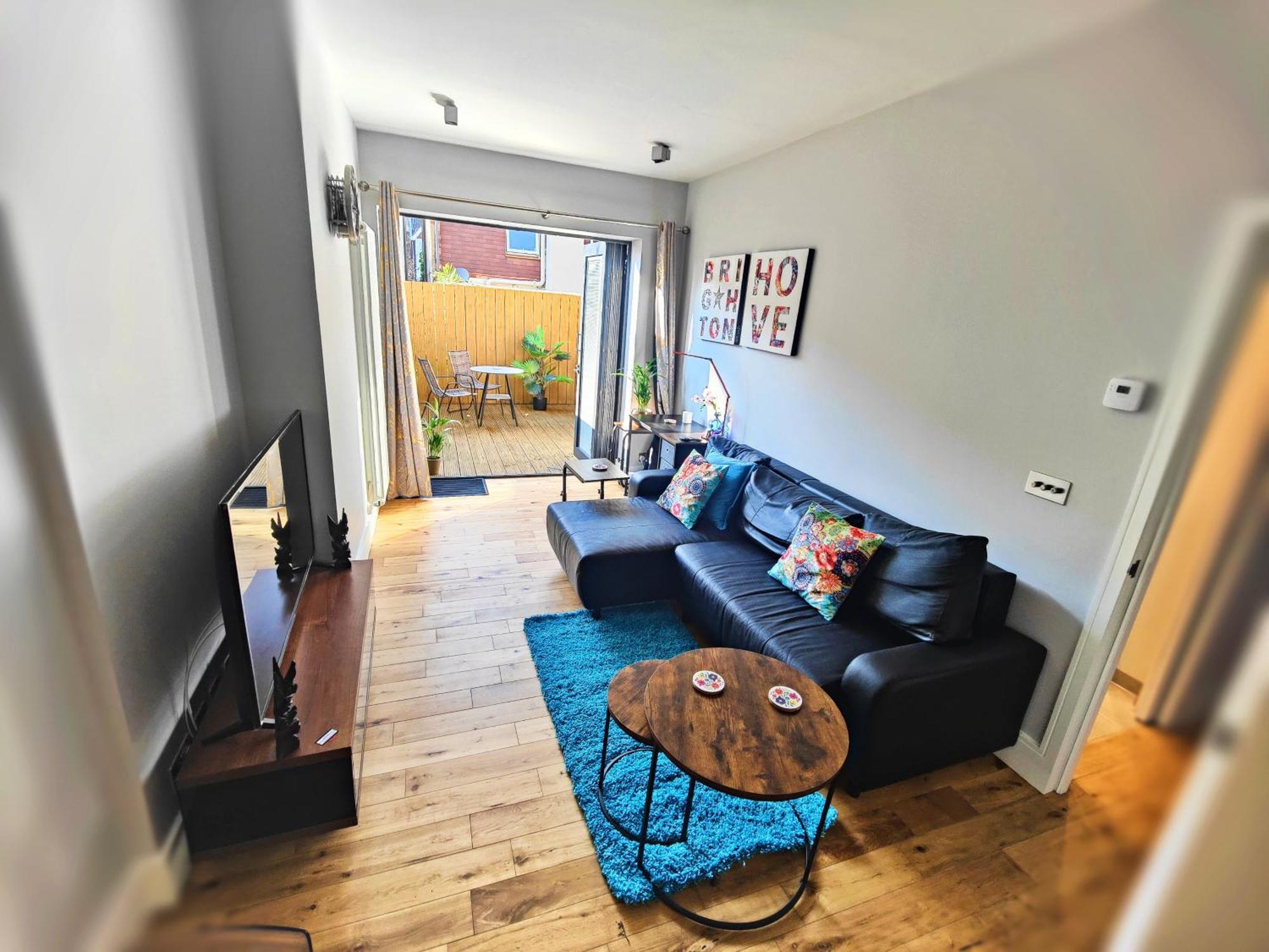 Modern Central Brighton Patio Flat - Free Parking! Apartment Bagian luar foto