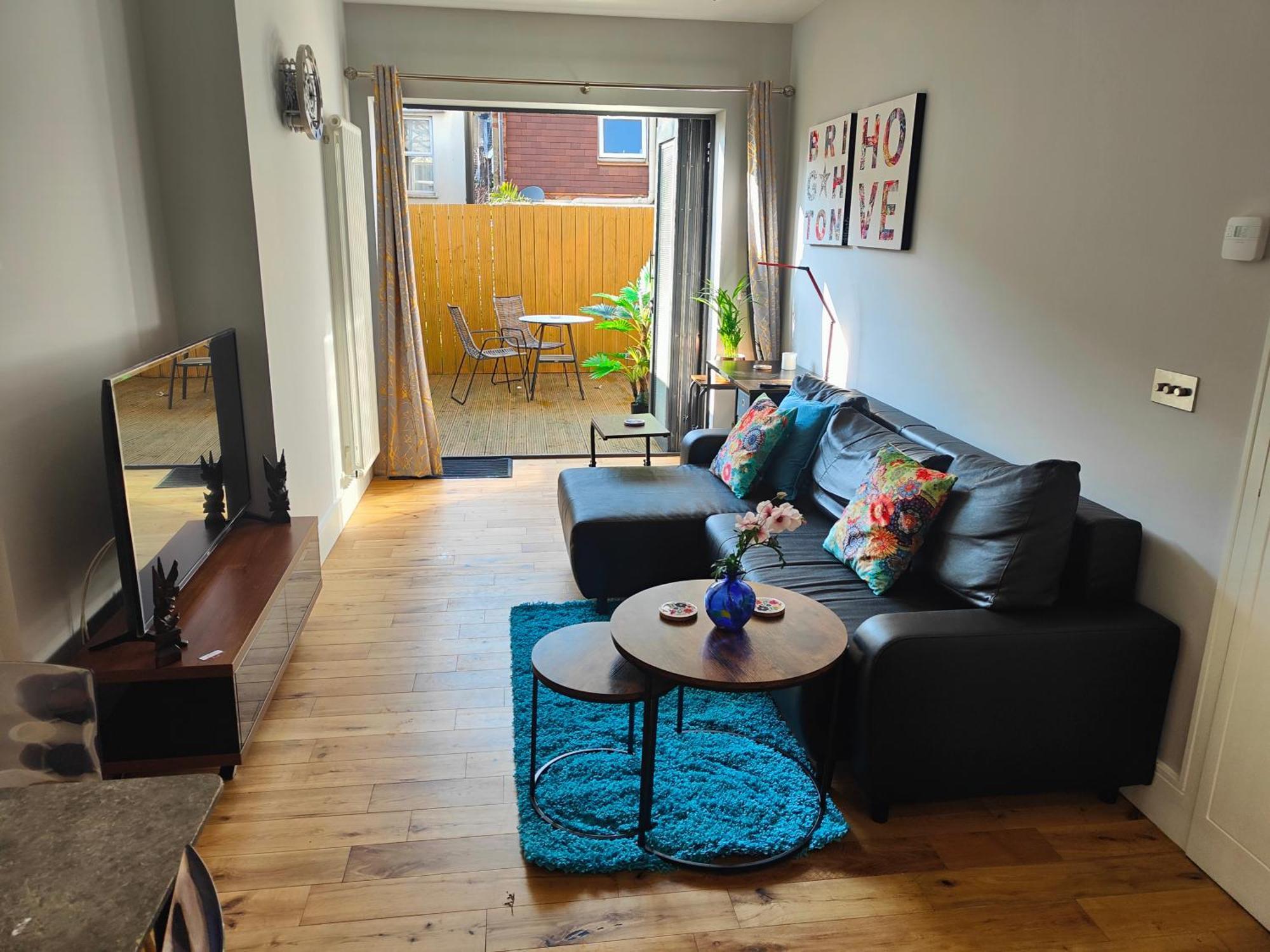 Modern Central Brighton Patio Flat - Free Parking! Apartment Bagian luar foto