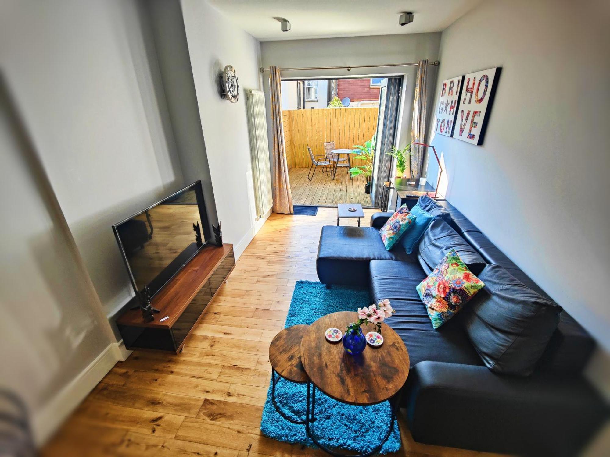 Modern Central Brighton Patio Flat - Free Parking! Apartment Bagian luar foto